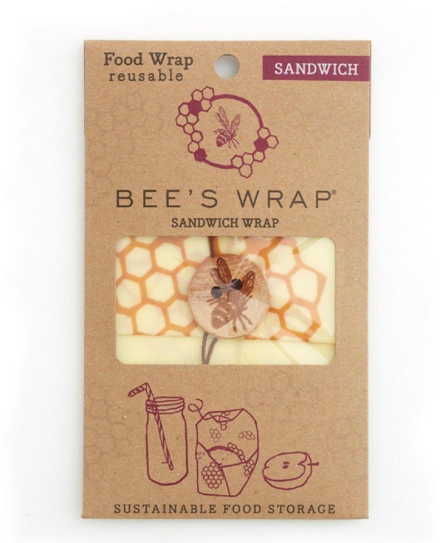 Camping And Hiking * | Bee'S Wrap Sandwich Wrap Honeycomb Print None