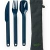 Camping And Hiking * | Uco Eco Camp 3-Piece Utensil Set Ocean Blue