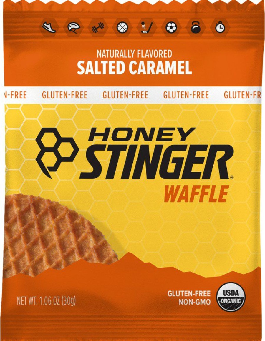 Camping And Hiking * | Honey Stinger Gluten-Free Waffles Package Of 6 Salted Caramel