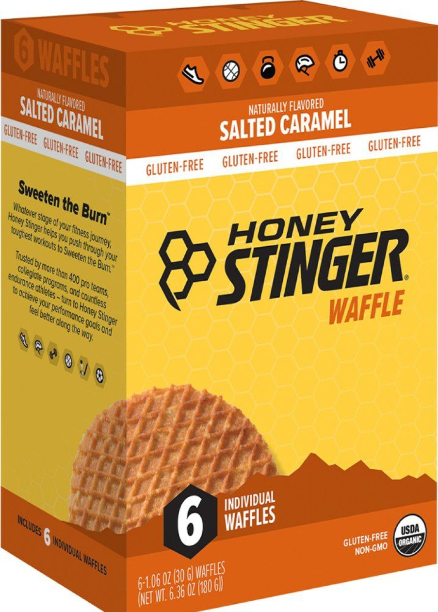 Camping And Hiking * | Honey Stinger Gluten-Free Waffles Package Of 6 Salted Caramel