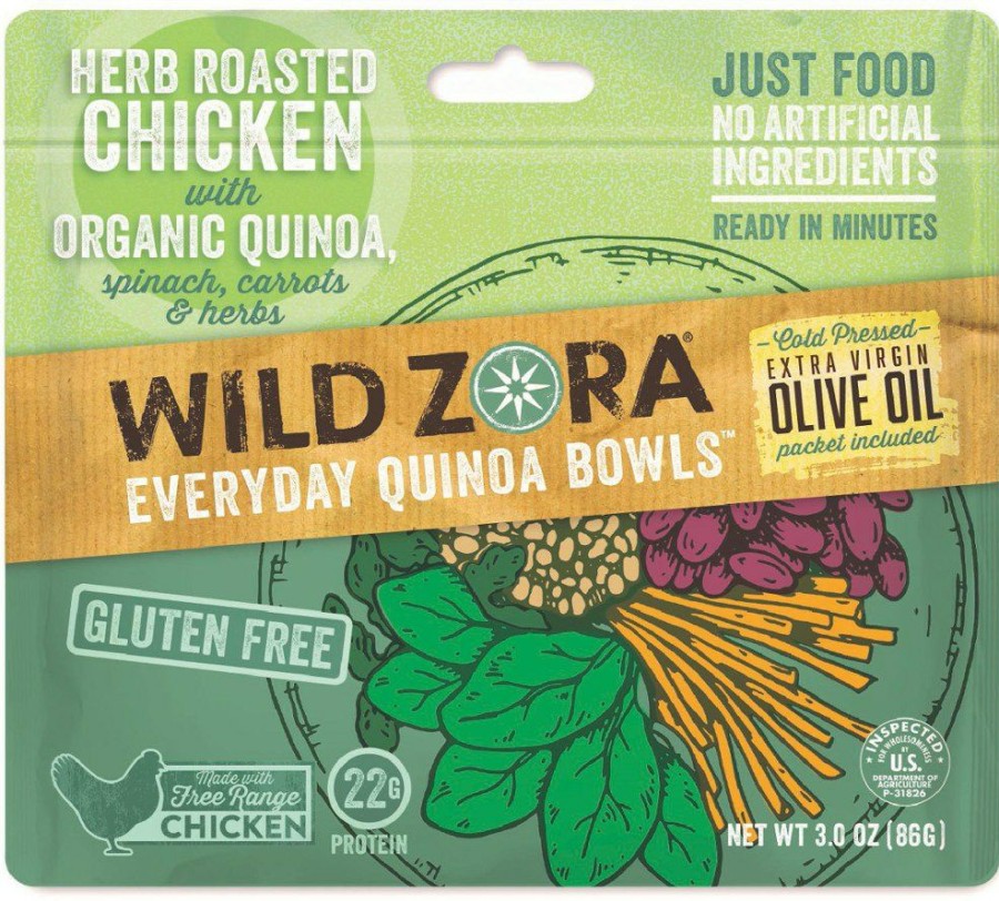 Camping And Hiking * | Wild Zora Herb Roasted Chicken Quinoa Bowl 1 Serving None