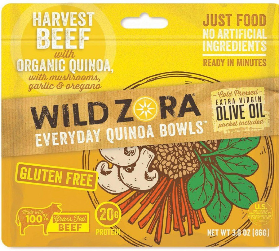 Camping And Hiking * | Wild Zora Harvest Beef Quinoa Bowl 1 Serving None