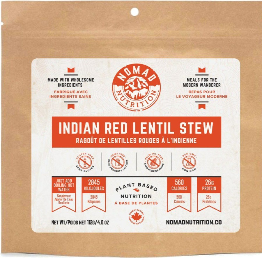 Camping And Hiking * | Nomad Nutrition Indian Red Lentil Stew 1 Serving None