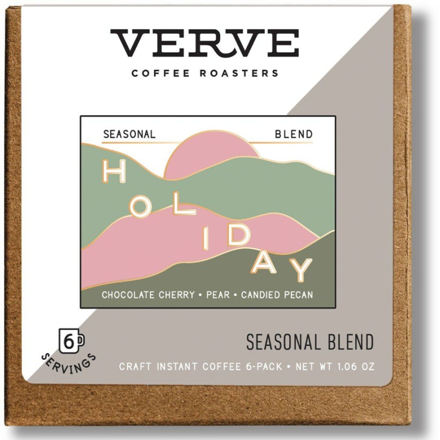 Camping And Hiking * | Verve Seasonal Instant Craft Coffee Package Of 6 Holiday