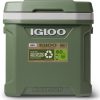 Camping And Hiking * | Igloo Ecocool Roller Cooler 60 Qts. Sage Green