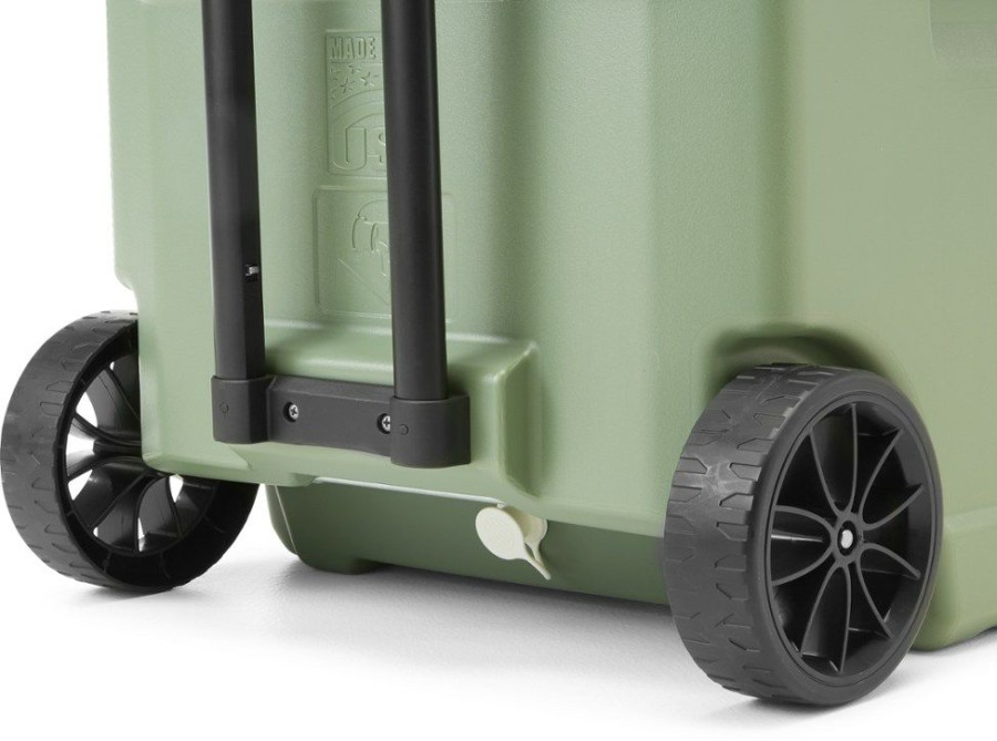 Camping And Hiking * | Igloo Ecocool Roller Cooler 60 Qts. Sage Green