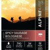 Camping And Hiking * | Alpineaire Foods Spicy Pasta Bolognese 1 Serving None