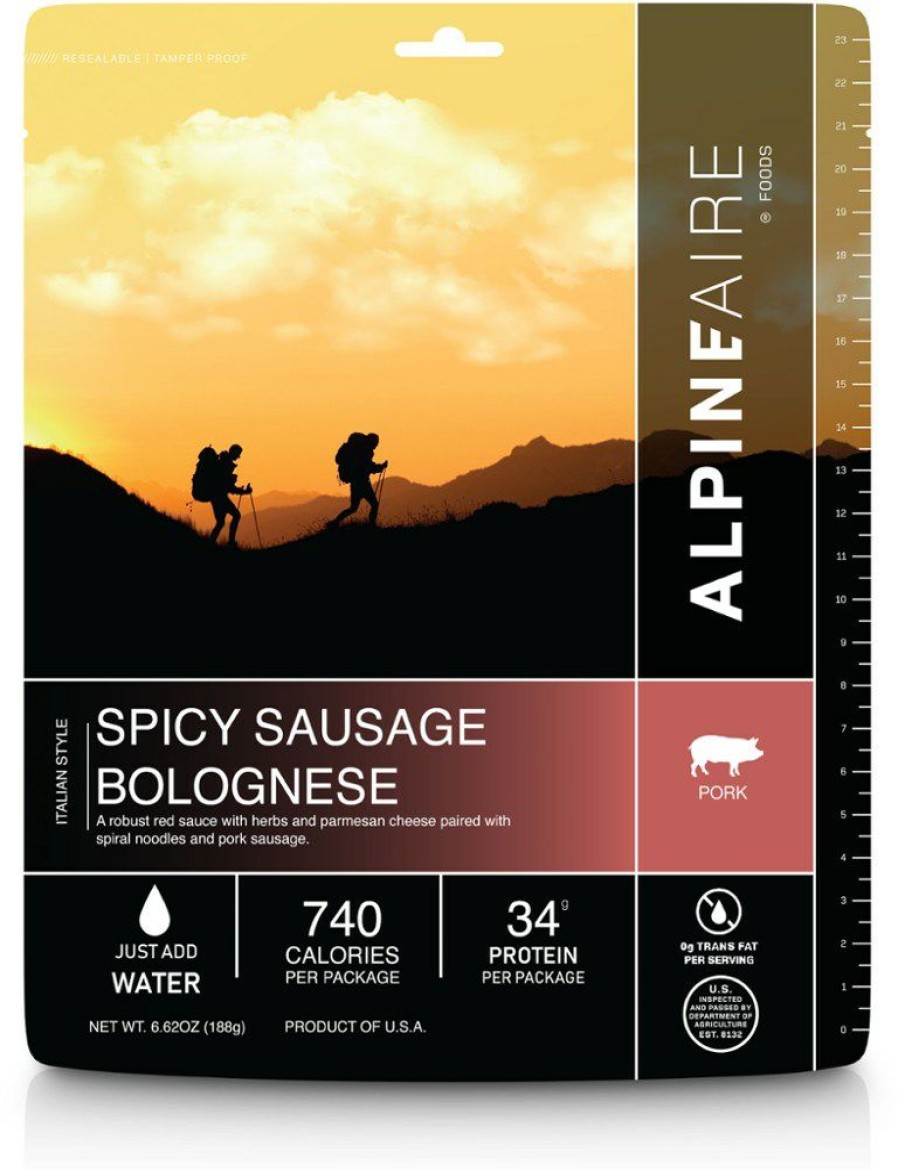 Camping And Hiking * | Alpineaire Foods Spicy Pasta Bolognese 1 Serving None