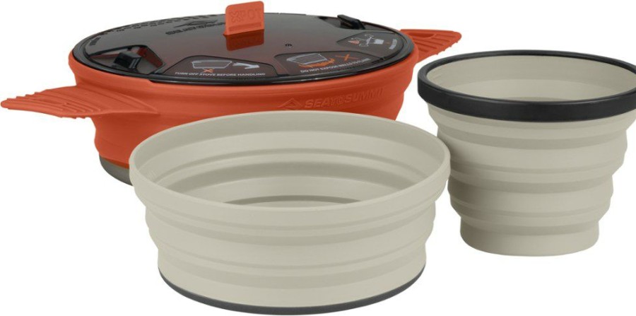 Camping And Hiking * | Sea To Summit X-Set 21 Cookset Rust Orange/Sand