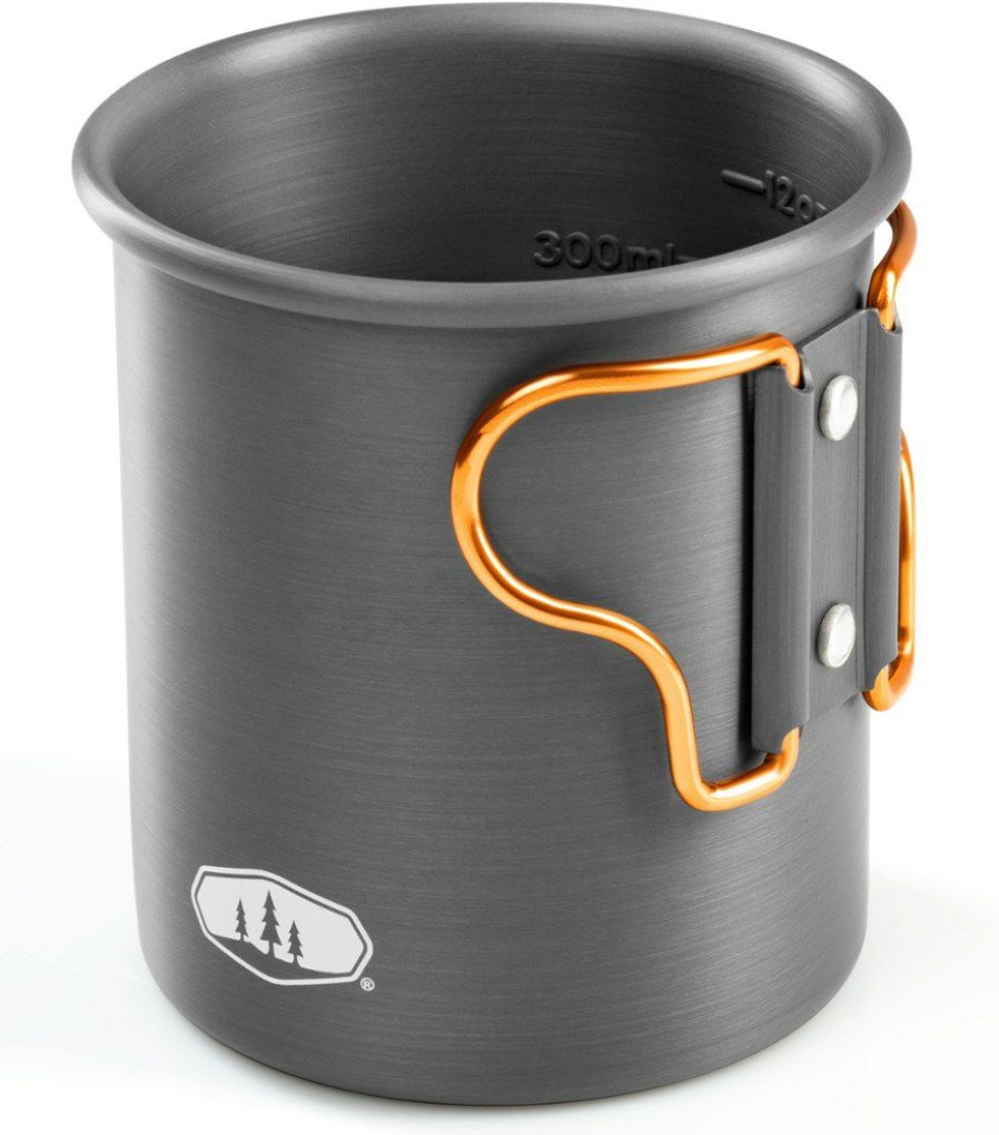 Camping And Hiking * | Gsi Outdoors Halulite Aluminum Cup 14 Fl. Oz. Black