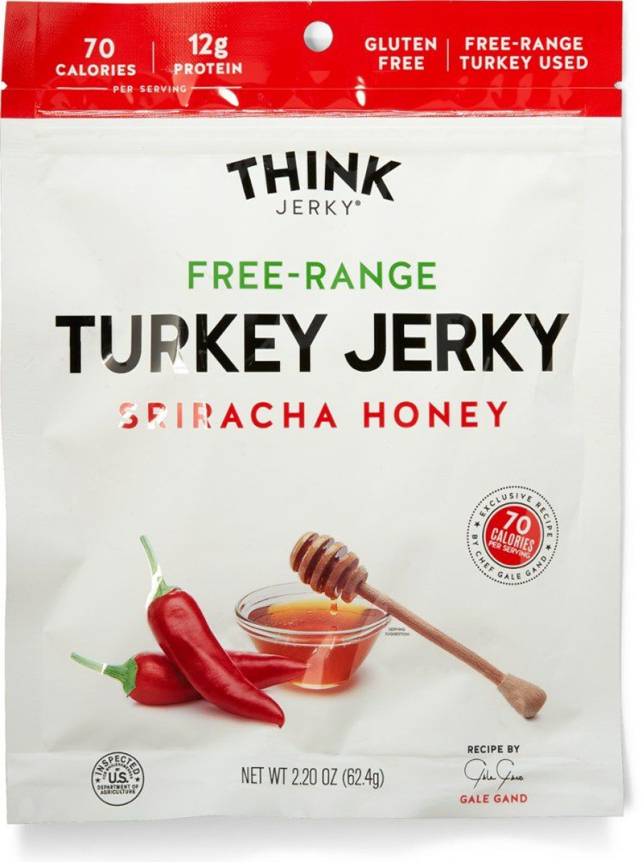 Camping And Hiking * | Think Jerky Free-Range Turkey Jerky Sriracha Honey