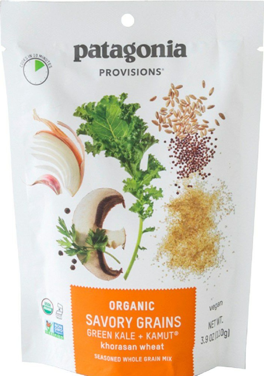 Camping And Hiking * | Patagonia Provisions Organic Savory Grains Green Kale + Kamut Khorasan Wheat 1 Serving None