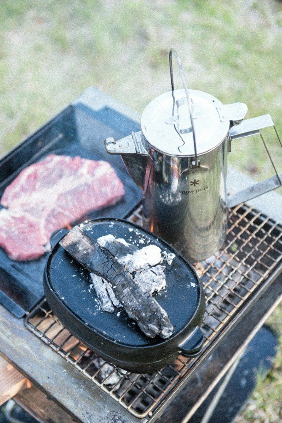 Camping And Hiking * | Snow Peak Grill Plate Half-Deep Depth