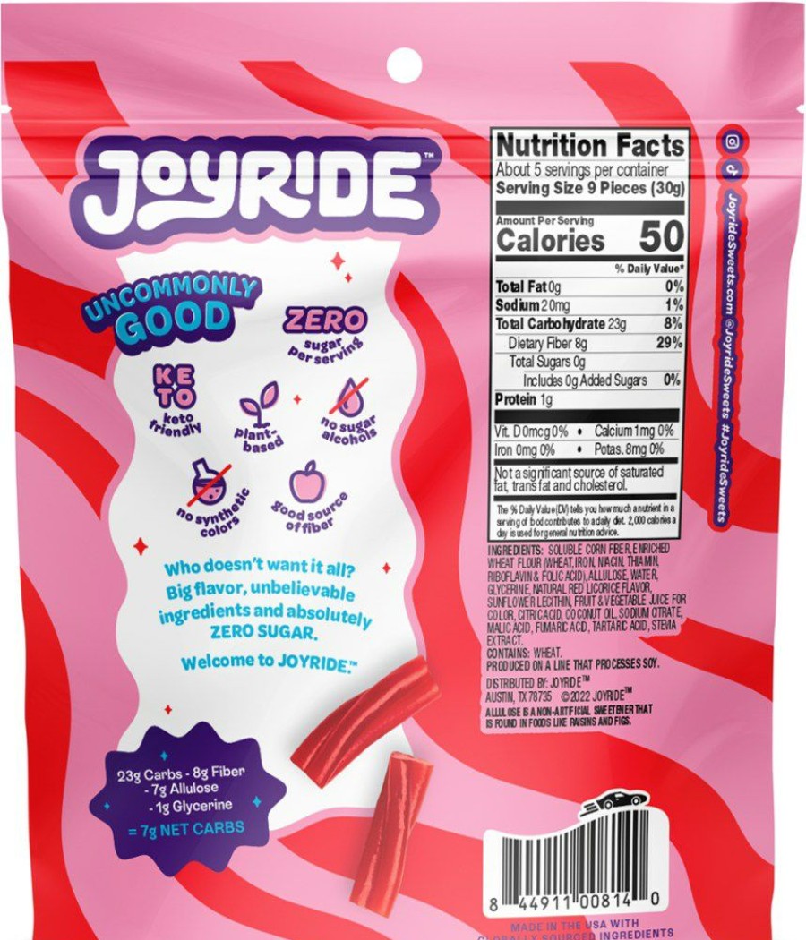 Camping And Hiking * | Joyride Zero Sugar Licorice Twists Assorted