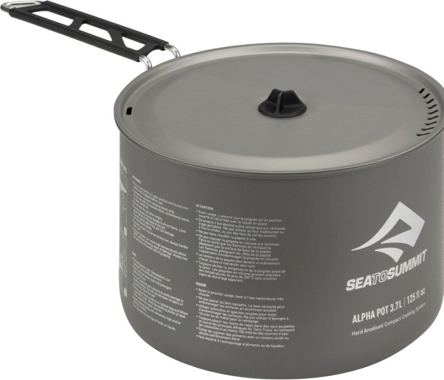 Camping And Hiking * | Sea To Summit Alpha Pot 3.7 Liters Stainless Steel