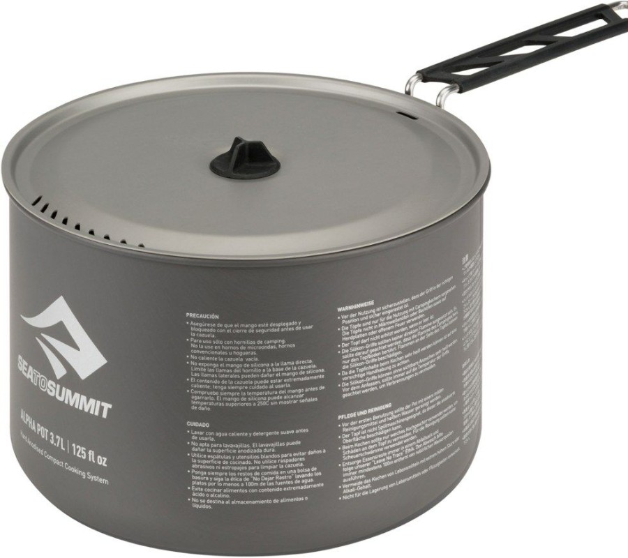 Camping And Hiking * | Sea To Summit Alpha Pot 3.7 Liters Stainless Steel