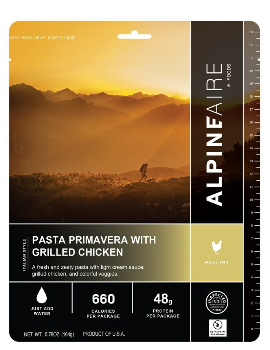 Camping And Hiking * | Alpineaire Foods Pasta Primavera With Grilled Chicken 1 Serving None