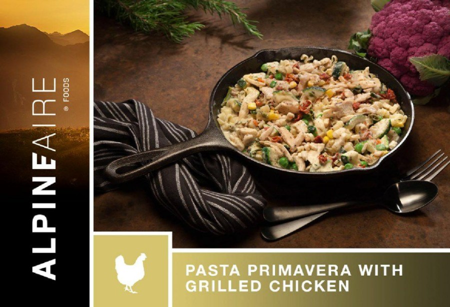 Camping And Hiking * | Alpineaire Foods Pasta Primavera With Grilled Chicken 1 Serving None