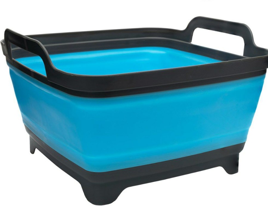 Camping And Hiking * | Sol Flat Pack Collapsible Sink 8 Liters Blue