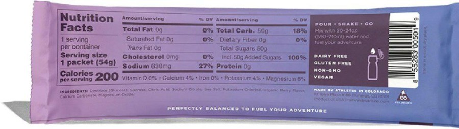 Camping And Hiking * | Tailwind Nutrition Endurance Fuel Drink Mix 1 Serving