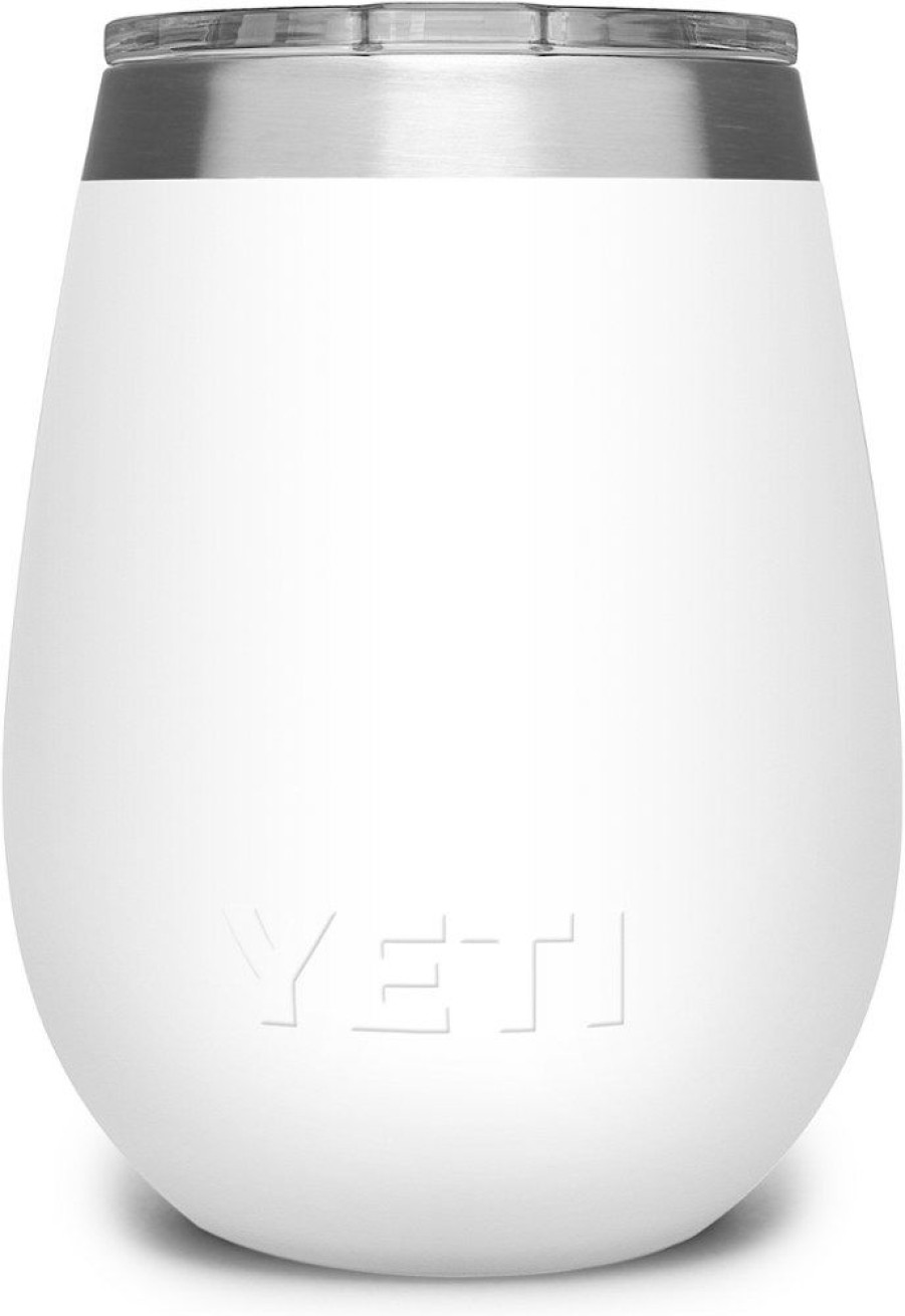 Camping And Hiking * | Yeti Rambler Wine Tumbler With Magslider Lid 10 Fl. Oz. White