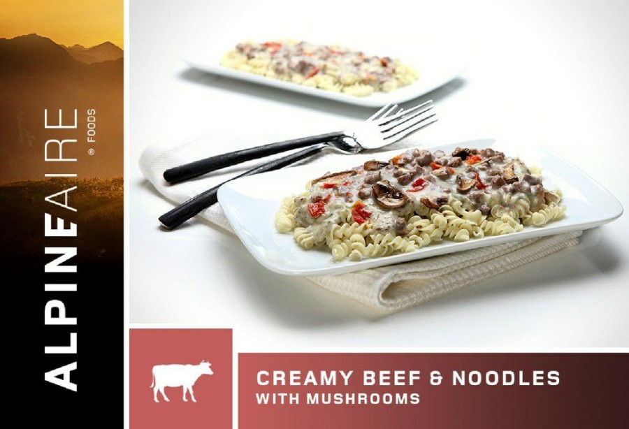 Camping And Hiking * | Alpineaire Foods Creamy Beef & Noodles 1 Serving None