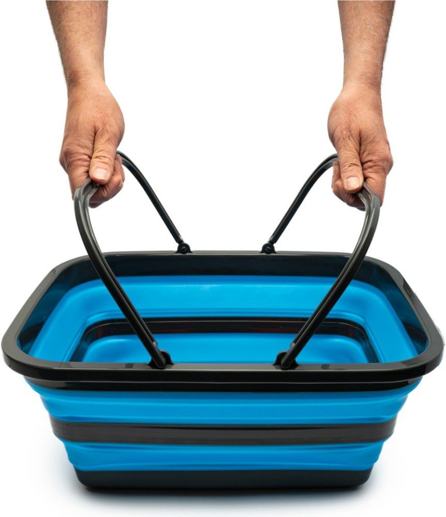 Camping And Hiking * | Sol Flat Pack Collapsible Sink 16 Liters Blue