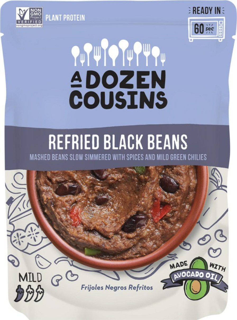 Camping And Hiking * | A Dozen Cousins Seasoned Refried Beans 2 Servings