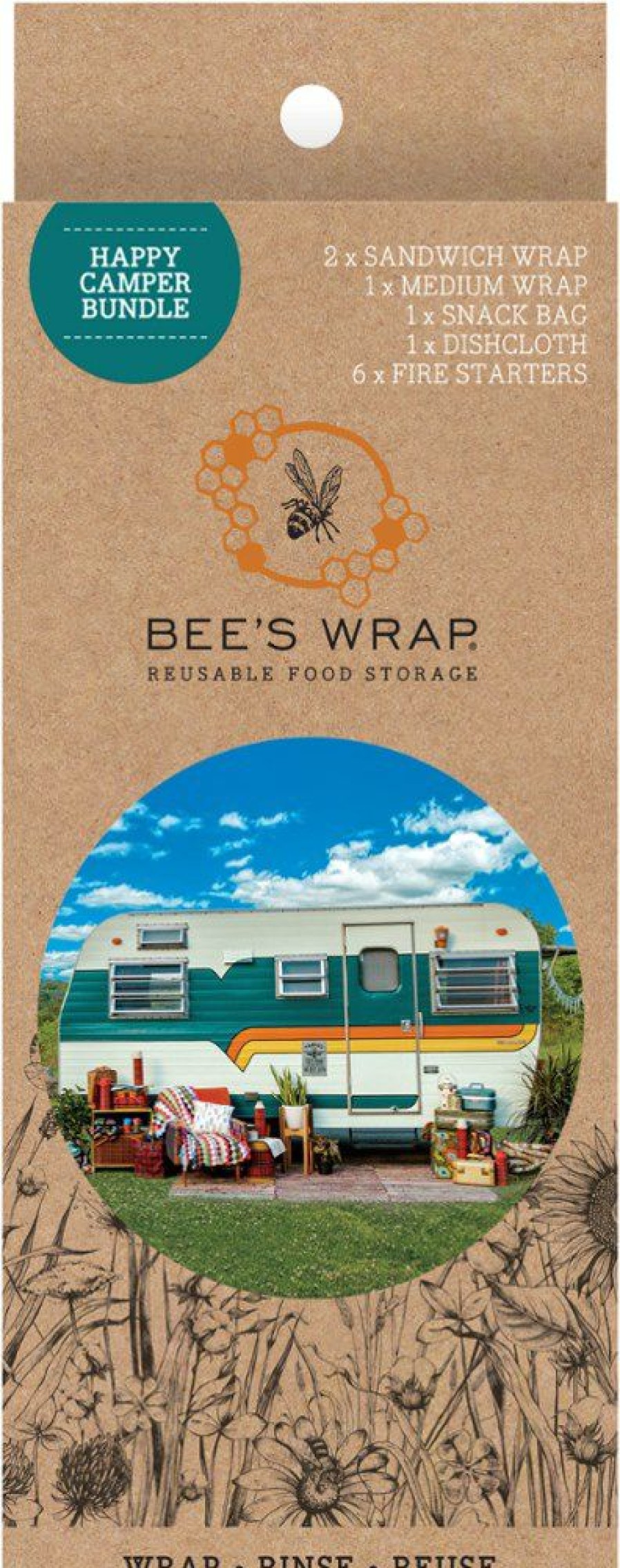 Lifestyle And Gifts * | Bee'S Wrap Happy Camper Bundle None