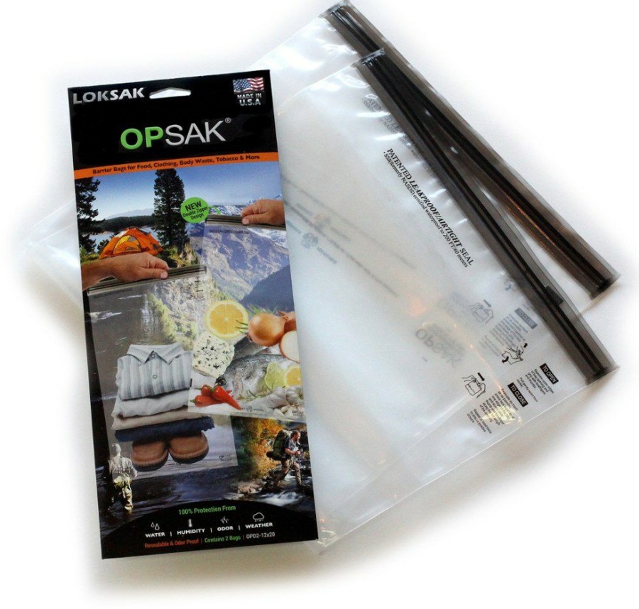 Camping And Hiking * | Loksak Opsak Odor-Proof Barrier Bags 12 X 20 Package Of 2 Clear