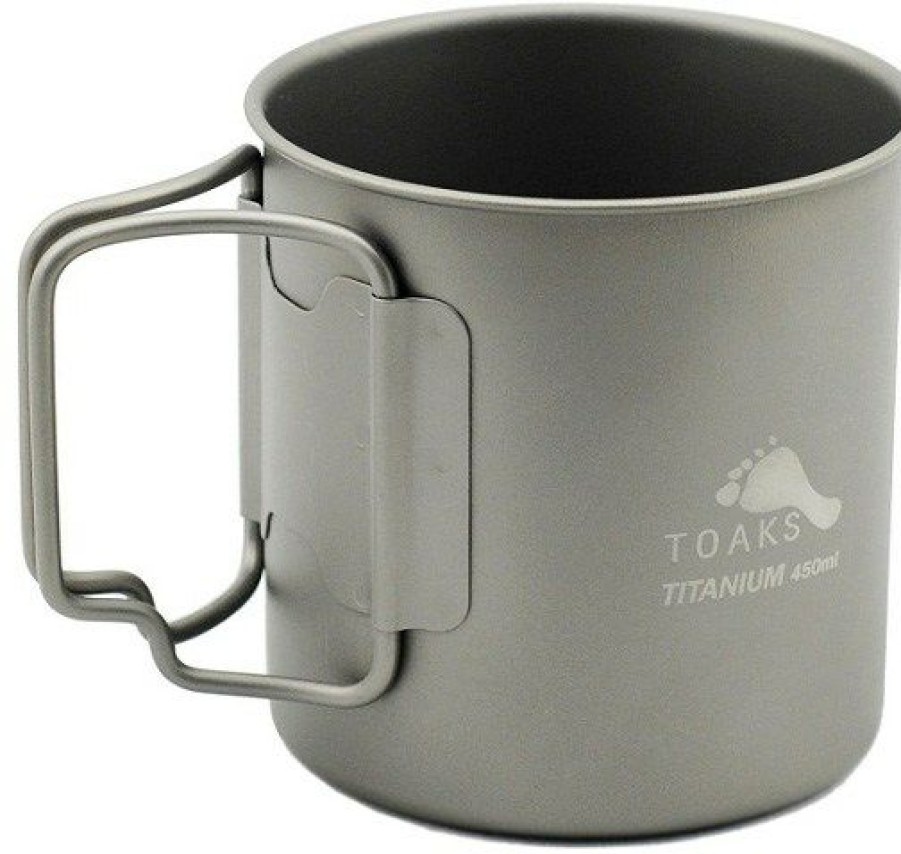 Camping And Hiking * | Toaks Single Wall 450Ml Cup Titanium