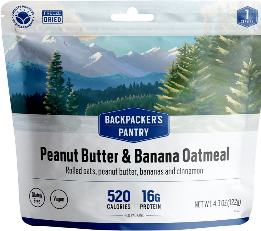 Camping And Hiking * | Backpacker'S Pantry Peanut Butter Banana Oatmeal 1 Serving None