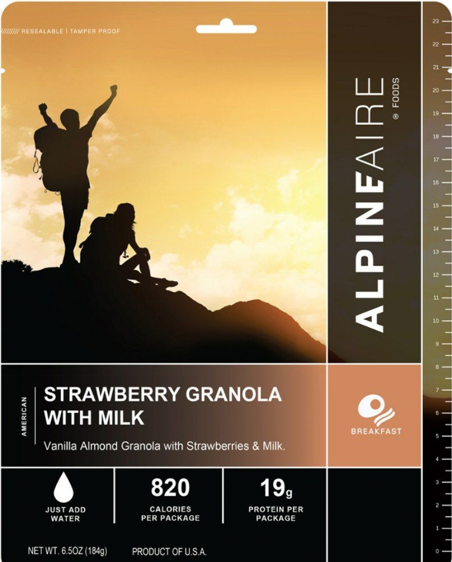 Camping And Hiking * | Alpineaire Foods Strawberry Granola With Milk None