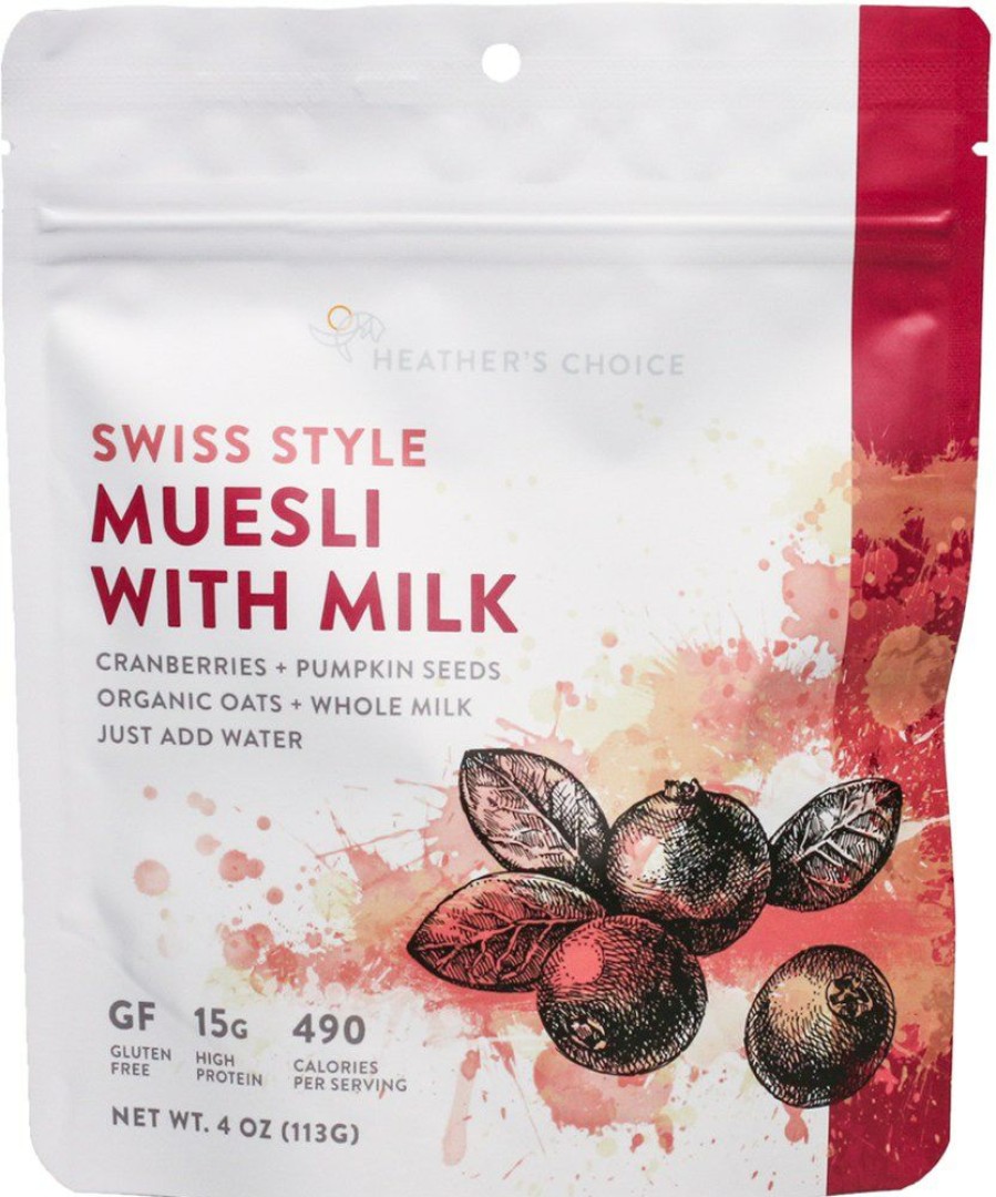 Camping And Hiking * | Heather'S Choice Swiss-Style Muesli With Milk 1 Serving None