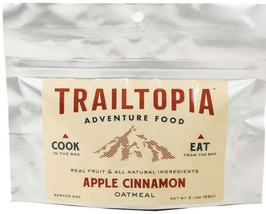 Camping And Hiking * | Trailtopia Apple Cinnamon Oatmeal 1 Serving None