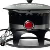 Camping And Hiking * | Camp Chef Redwood Gas Fire Pit With Lid And Heat-Dispersing Lava Rocks