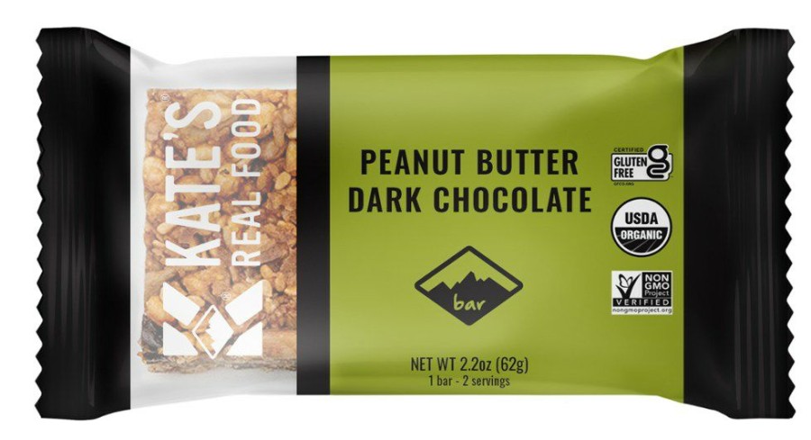 Camping And Hiking * | Kate'S Real Food Bar Peanut Butter Dark Chocolate