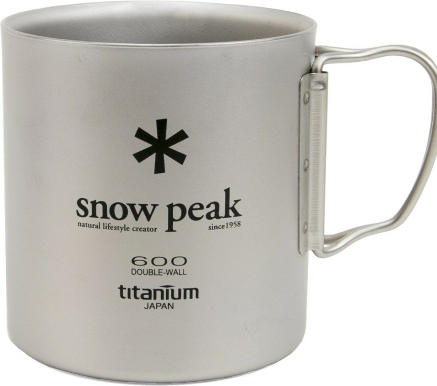 Camping And Hiking * | Snow Peak Double Wall 600 Mug Titanium