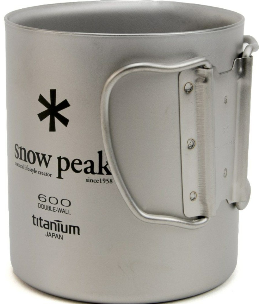 Camping And Hiking * | Snow Peak Double Wall 600 Mug Titanium