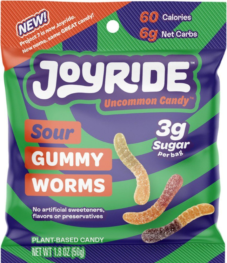 Camping And Hiking * | Joyride Low Sugar Sour Worms 1.8 Oz. Assorted