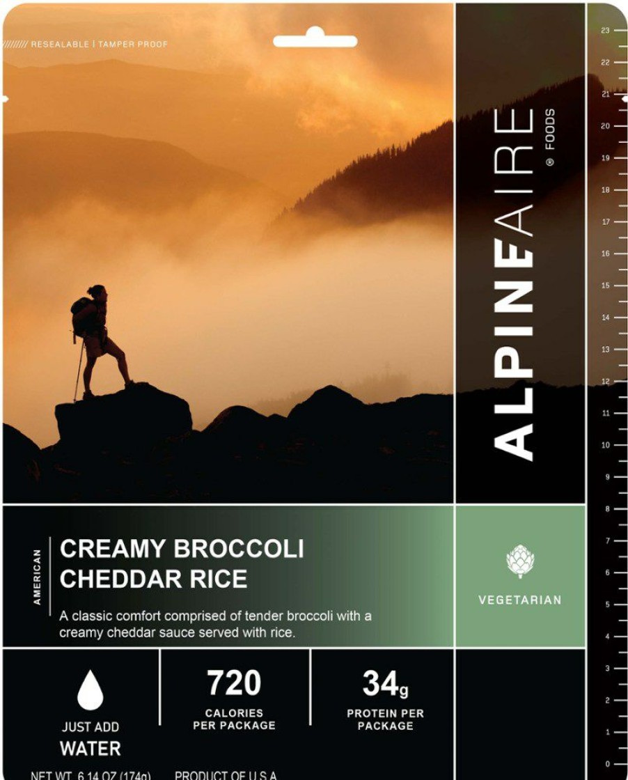 Camping And Hiking * | Alpineaire Foods Creamy Broccoli Cheddar Rice 1 Serving None