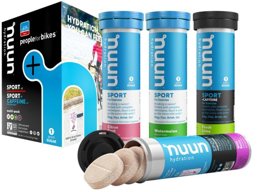 Camping And Hiking * | Nuun Sport People For Bikes Mixed Hydration Tablets Package Of 4 Assorted