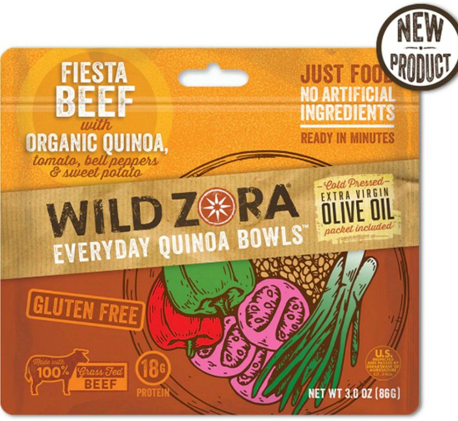 Camping And Hiking * | Wild Zora Fiesta Beef Quinoa Bowl 1 Serving None