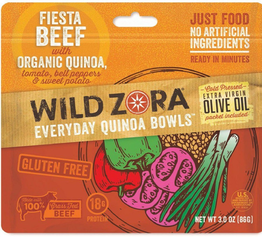 Camping And Hiking * | Wild Zora Fiesta Beef Quinoa Bowl 1 Serving None