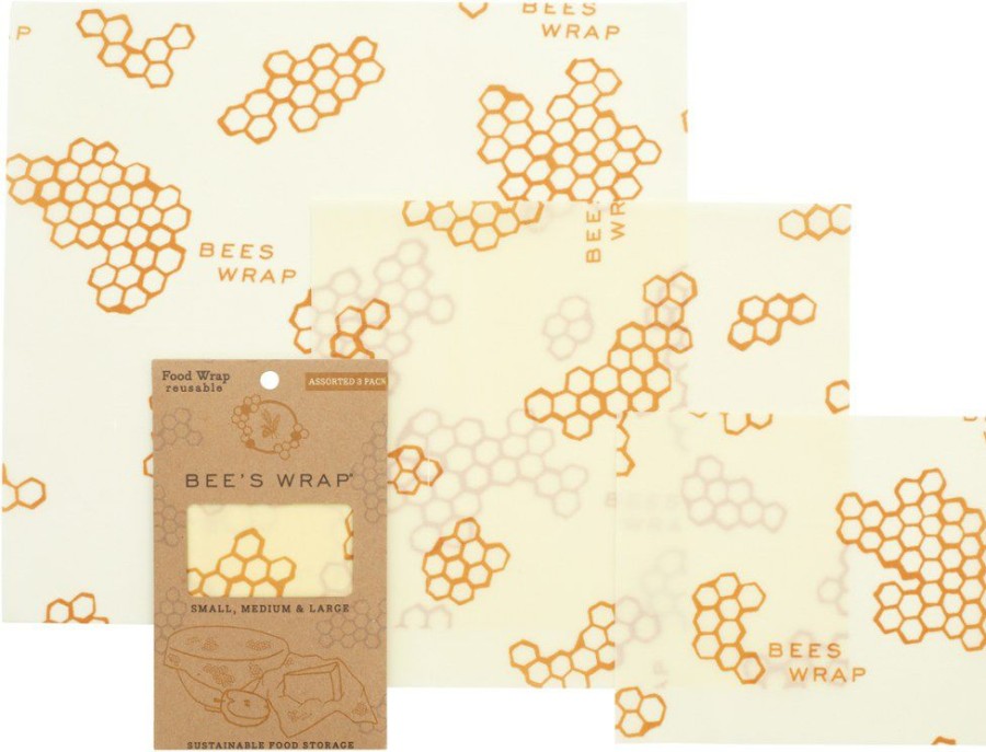 Camping And Hiking * | Bee'S Wrap Honeycomb Print Wraps Set Of 3 None