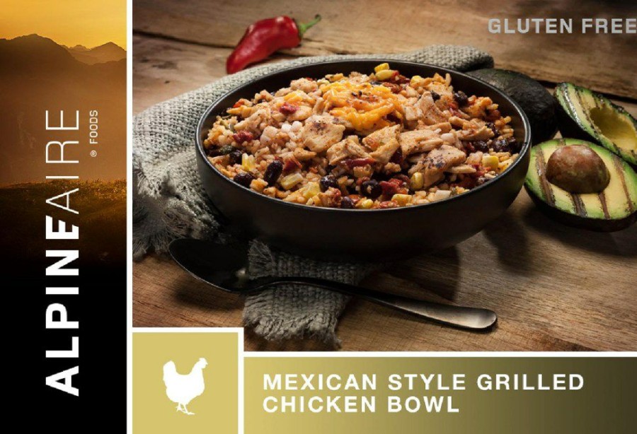 Camping And Hiking * | Alpineaire Foods Mexican-Style Grilled Chicken Bowl 1 Serving None