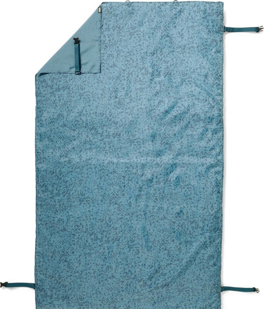 Lifestyle And Gifts * | Rei Co-Op Campwell Tablecloth With Organizer Blue Shale