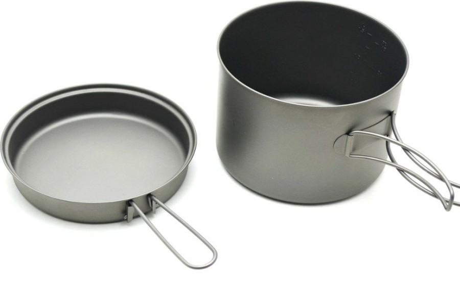 Camping And Hiking * | Toaks 1600Ml Pot With Pan Titanium