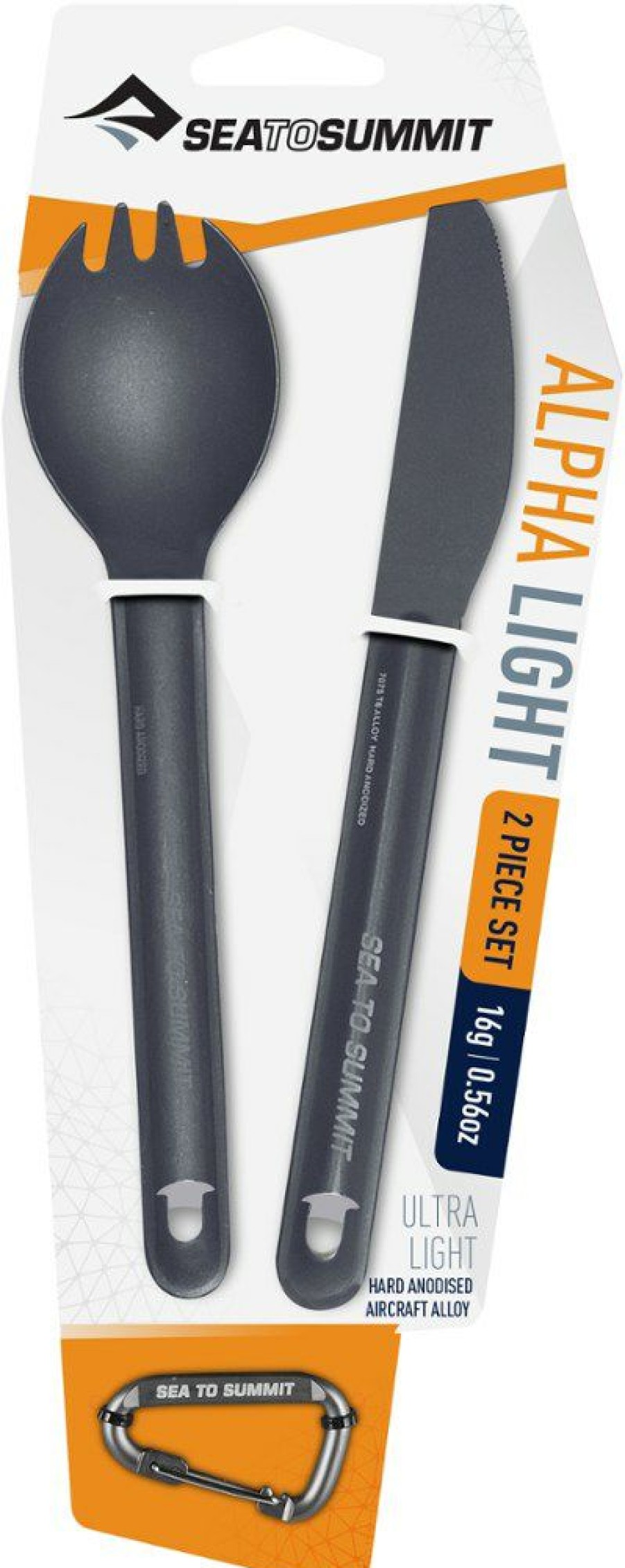 Camping And Hiking * | Sea To Summit Alpha Light Spork And Knife Set None