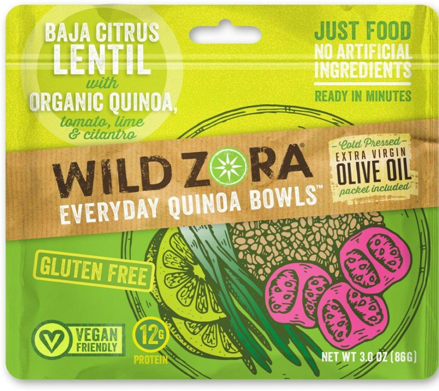 Camping And Hiking * | Wild Zora Baja Citrus Lentil Quinoa Bowl 1 Serving None